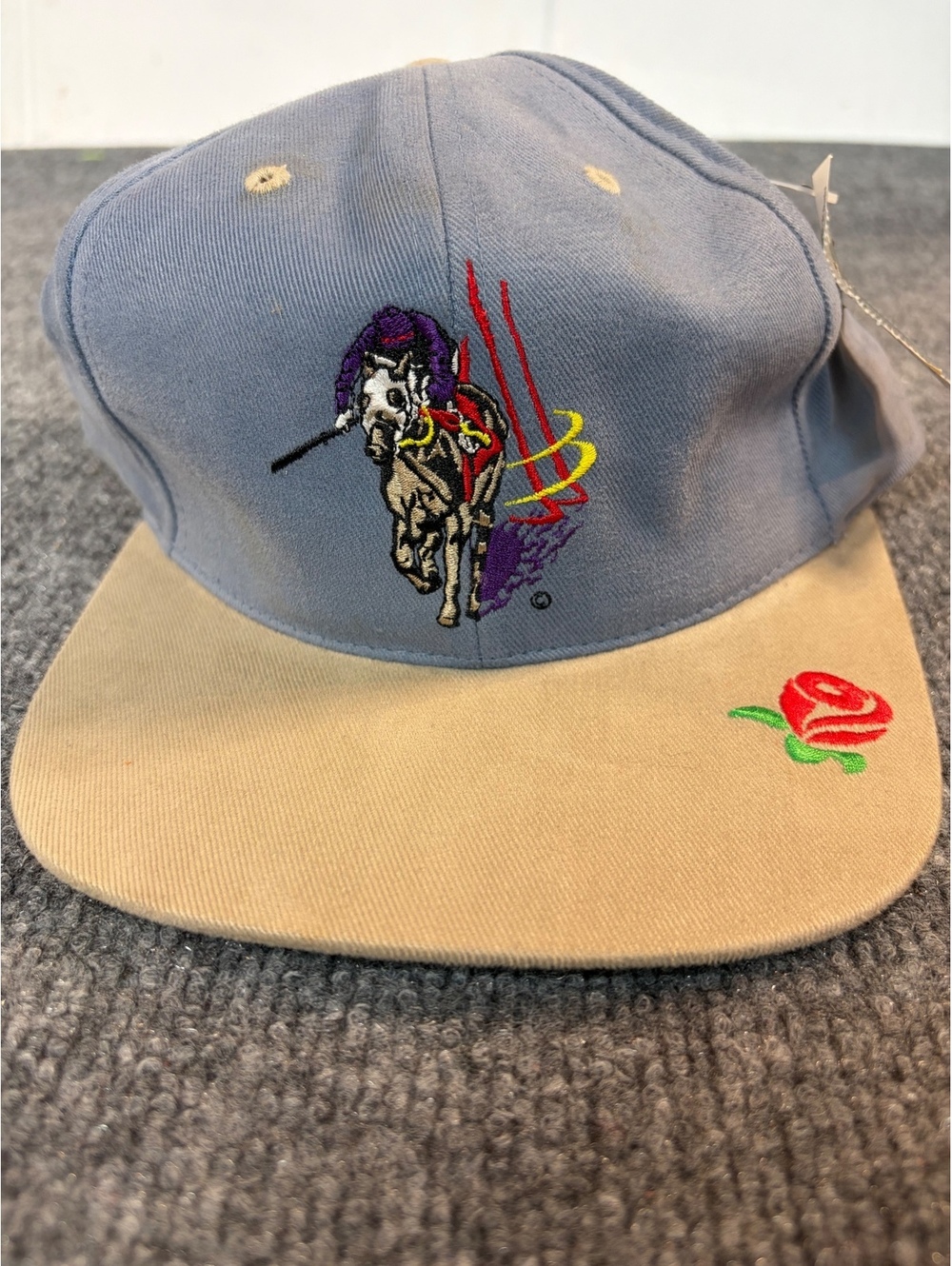 Vintage 90s Kentucky Derby Horse Racing Hat Vtg USA Race Sport Embroidered NWT